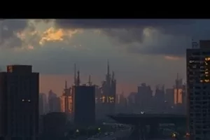 河流的名字封面：宽阔河面与岸边写着地名的木牌